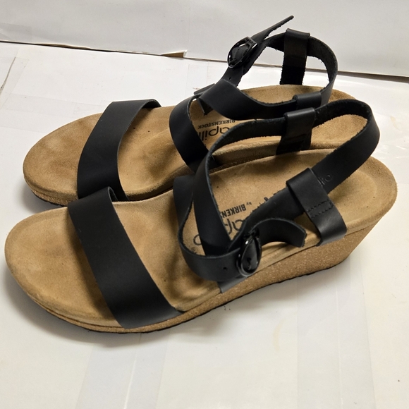 Birkenstock Papillio Women's Sibyl Leather Wedge Sandal 42 / 11 or 11 1/2 - Picture 2 of 7